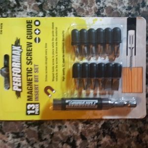 Performax 13 piece Magnetic SCREW Guide INsert Bit Set new various sizes